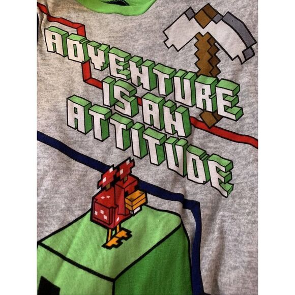 Minecraft 2 Pairs of Pajama Set 4-Piece Boys Size 4 Snug-Fit Cotton Kids NWT - Picture 7 of 8